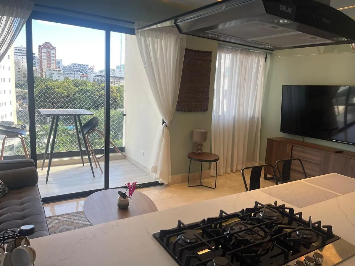 B Elegante Apto H1, Piscina, Gym, Gazebo, Santo Domingo Apartament